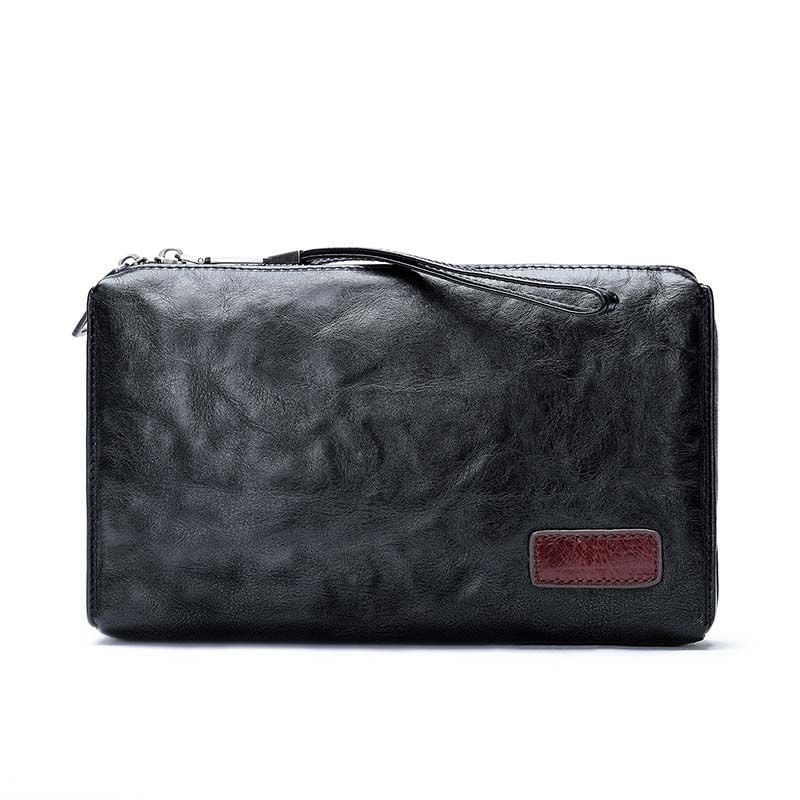 [Order] Ví nam cầm tay, vì dài da bò thật CEC171