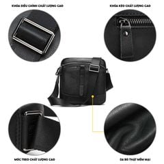 [Order] Túi đeo chéo nam, túi đựng ipad từ da bò thật lớp 1 CEC096