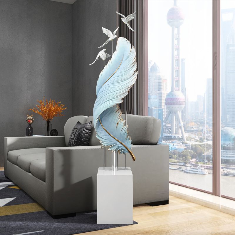 [Order] Đồ decor phòng khách - Tượng Lông Anh Vũ