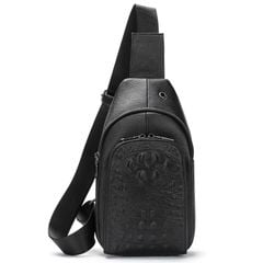 [Order] Túi đeo chéo nam da thật vân da cá sấu CEC235