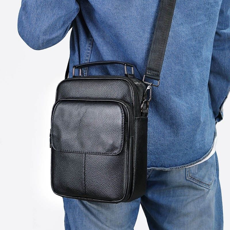 [Order] Túi đeo chéo nam, túi đựng ipad da bò thật CEC021