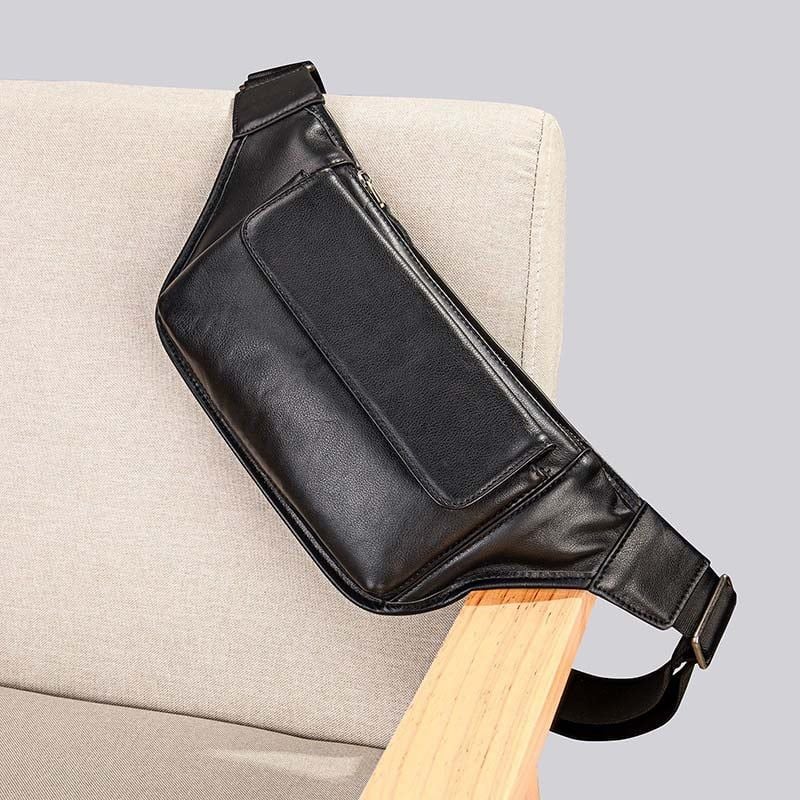 [Order] Túi đeo ngực, đeo bụng nam da thật CEC221