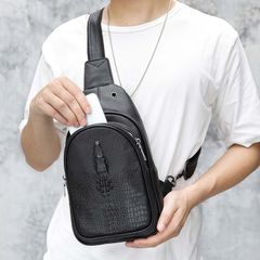 [Order] Túi đeo trước ngực, túi đeo chéo nam da thật CEC224