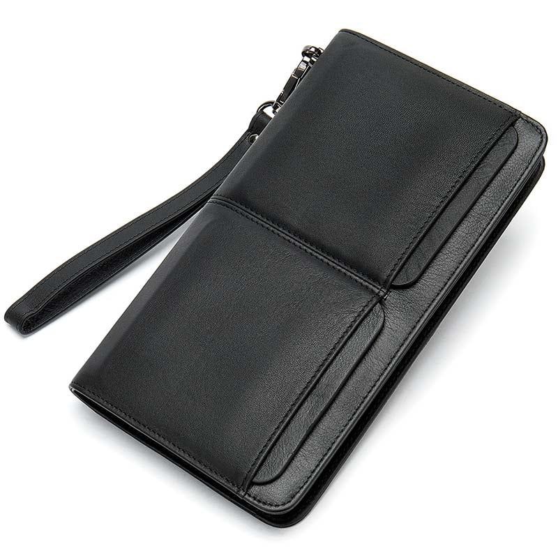 [Order] Ví da nam cầm tay, ví dài da bò thật lớp 1 CEC160