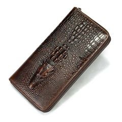 [Order] Ví da nam da thật, ví dài vân cá sấu CEC157
