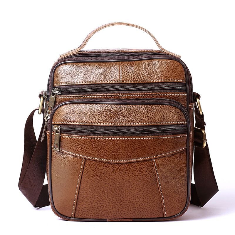 [Order] Túi đeo chéo nam da thật phong cách Retro CEC018