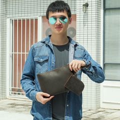 [Order] Ví da nam cao cấp, túi clutch da sáp ngựa điên CEC192