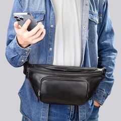 [Order] Túi đeo ngực, đeo bụng nam da thật CEC092