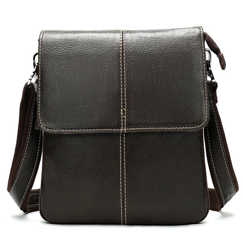 [Order] Túi đeo chéo nam, túi đựng ipad da bò thật lớp 1 CEC077