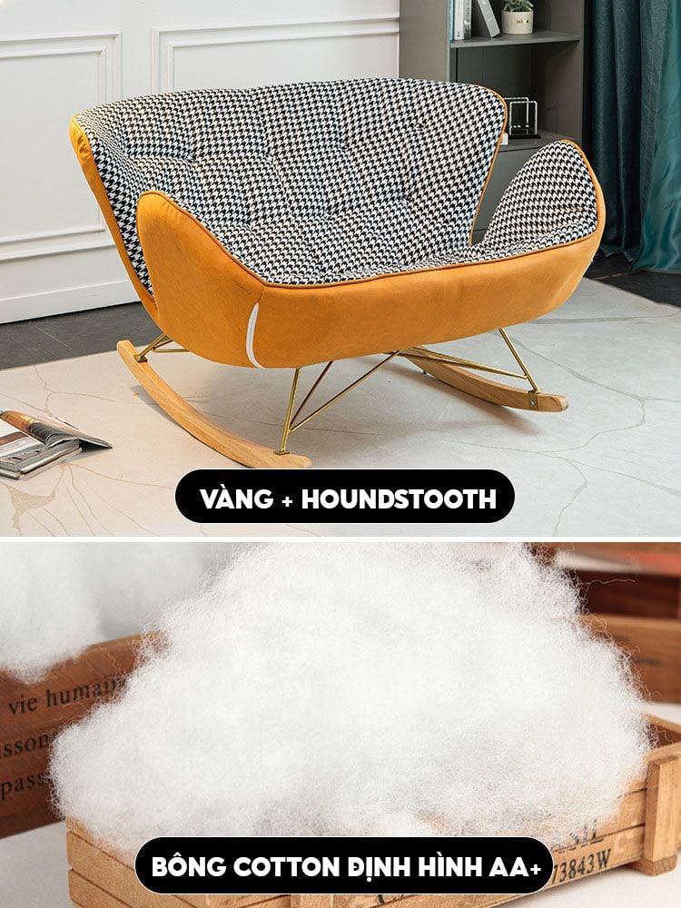 [Order] Ghế bập bênh đôi, ghế thư giãn phong cách Bắc Âu