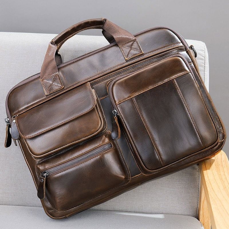 [Order] Cặp da bò nam công sở ,cặp da laptop 14