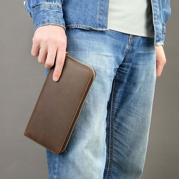 [Order] Ví nam cầm tay, ví dài da thật CEC184