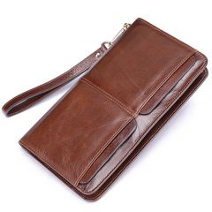 [Order] Ví da nam cầm tay, ví dài da bò thật lớp 1 CEC160