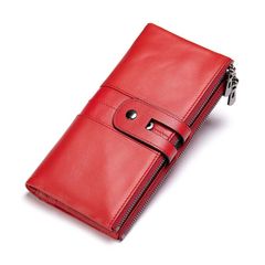 [Order] Ví dài cầm tay chống trộm da bò thật CEC166