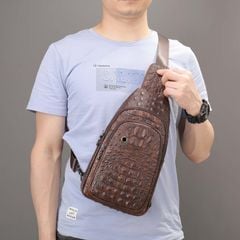 [Order] Túi đeo chéo nam, túi đựng ipad da thật CEC201
