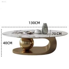[Order] Bàn cafe bầu dục theo phong cách tối giản của Ý