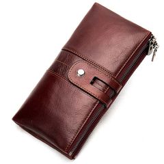 [Order] Ví dài cầm tay chống trộm da bò thật CEC166