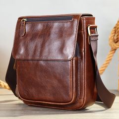 [Order] Túi đeo chéo nam, túi đựng ipad da bò thật lớp 1 CEC065