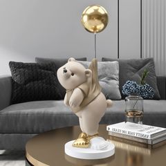 [Order] Tượng bóng bay treo gấu - Trang trí để bàn