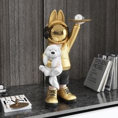 [Order] Đồ decor phòng ngủ - Khay tượng Phi hành gia thỏ ôm cún