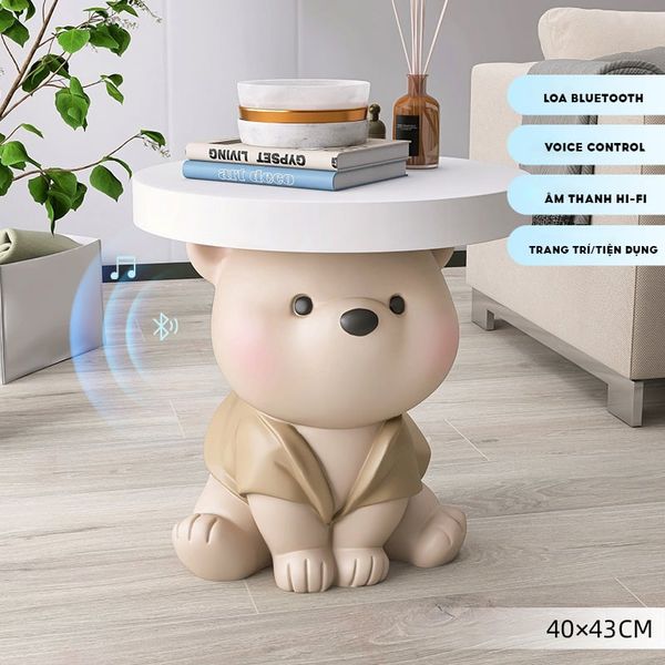 [Order] Khay để đồ đầu giường - Tượng cute bear có loa bluetooth