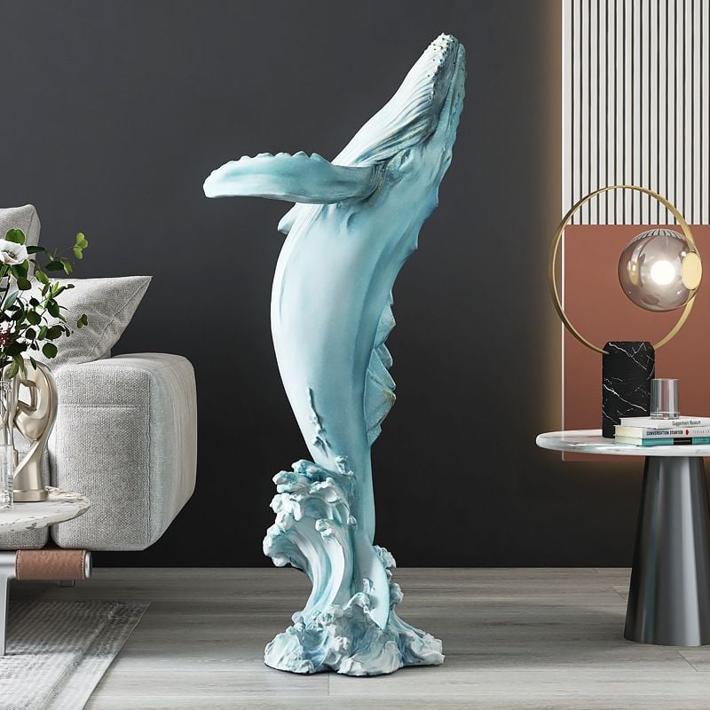 [Order] Quà tặng tân gia - Tượng decor hình cá voi