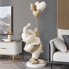 [Order] Đồ decor - Tượng Baloon Elephant trang trí phòng khách, phòng ngủ