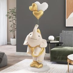 [Order] Đồ decor - Tượng Baloon Elephant trang trí phòng khách, phòng ngủ