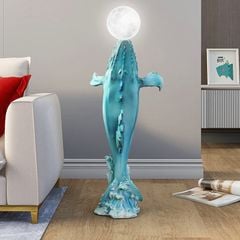[Order] Đồ decor phòng khách, phòng ngủ - Đèn hình tượng cá voi xanh