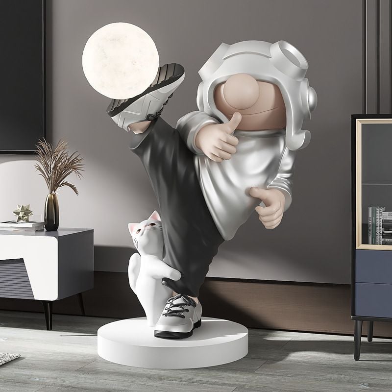 [Order] Đèn decor phòng khách, phòng ngủ - Tượng đèn Shaolin kungfu