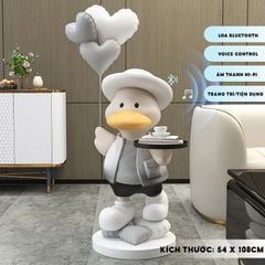 [Order] Đồ decor phòng khách phòng ngủ - Tượng Vịt cầm khay