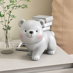 [Order] Đồ decor phòng khách - Tượng gấu trang trí