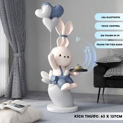 [Order] Đồ decor phòng khách - Khay để đồ hình thỏ, có loa bluetooth