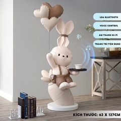 [Order] Đồ decor phòng khách - Khay để đồ hình thỏ, có loa bluetooth