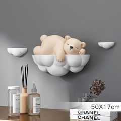 [Order] Đồ decor sang tạo - Tượng gấu ngủ trên các tầng mây treo tường