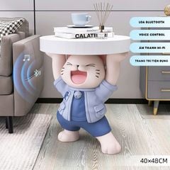 [Order] Bàn đầu giường hình tượng mèo Happy kitty, đồ decor sáng tạo