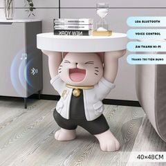 [Order] Bàn đầu giường hình tượng mèo Happy kitty, đồ decor sáng tạo