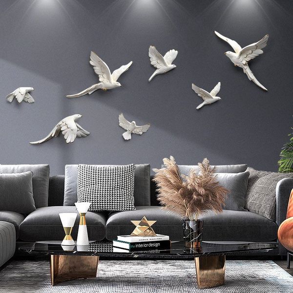 [Order] Decor tường - Tượng lông anh vũ gắn tường cao cấp