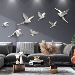 [Order] Decor tường - Tượng lông anh vũ gắn tường cao cấp