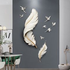 [Order] Decor tường - Tượng lông anh vũ gắn tường cao cấp