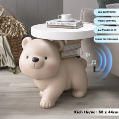 [Order] Tượng gấu bò - Khay Decor - Loa Bluetool