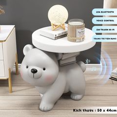 [Order] Tượng gấu bò - Khay Decor - Loa Bluetool