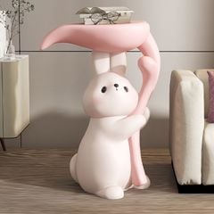 [Order] Bàn đề đồ decor - Tượng thỏ trang trí phòng khách