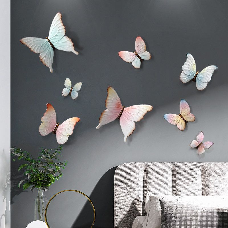 [Order] Đồ decor tường 3d - Tranh tượng butterfly