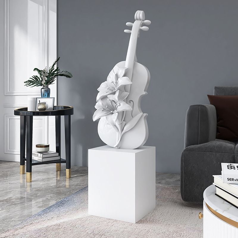 [Order] Quà tặng tân gia - Tượng lily violin trang trí phòng khách