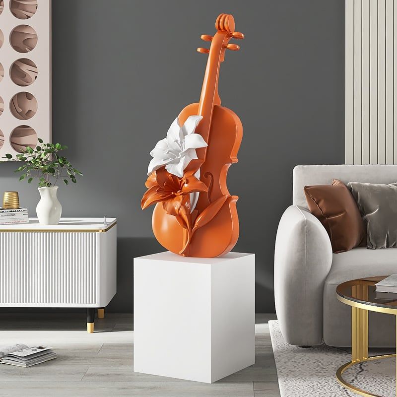 [Order] Quà tặng tân gia - Tượng lily violin trang trí phòng khách