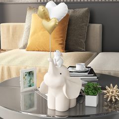 [Order] Đồ decor kệ tivi - tượng voi và thỏ dễ thương