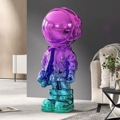 [Order] Quà tặng tân gia cao cấp - Tượng phi hành gia mạ điện siêu bóng