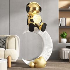 [Order] Đèn decor trang trí phòng khách - Tượng phi hành gia mặt trăng