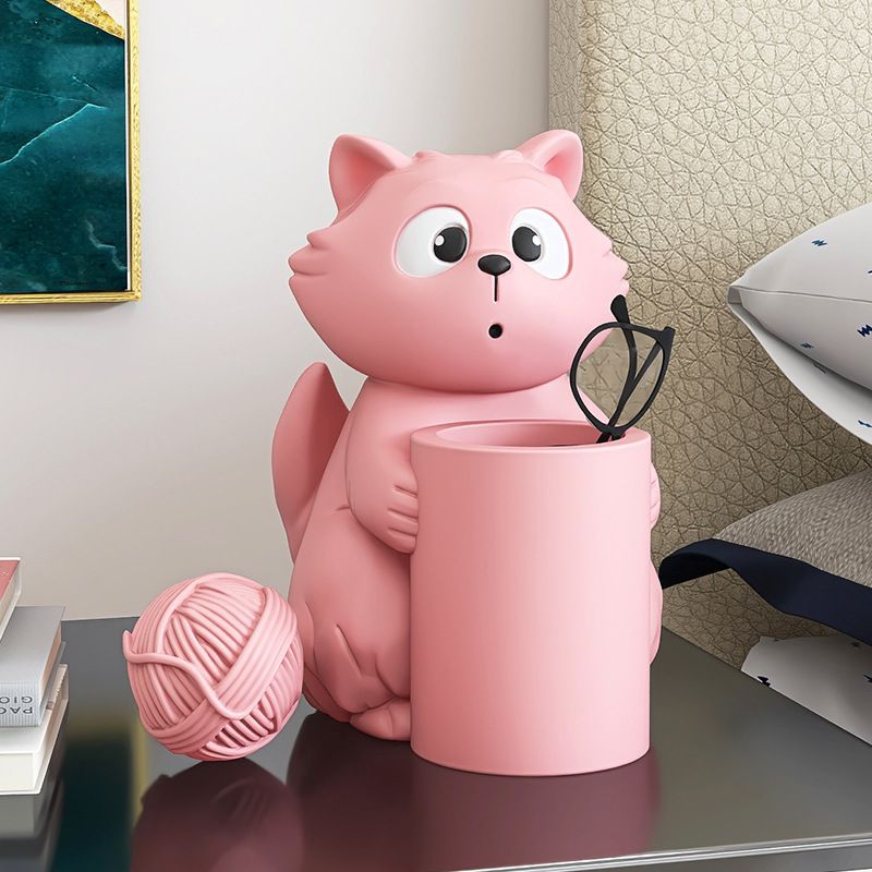 [Order] Đồ decor bàn học, bàn làm việc - Hộp đựng bút mèo dễ thương
